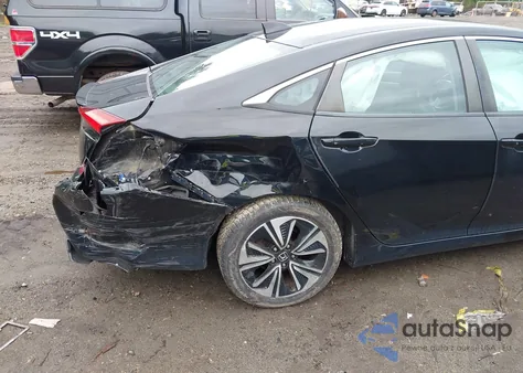 2017 Honda Civic Ex-L из США, поврежденный, VIN 2HGFC1F76HH639455